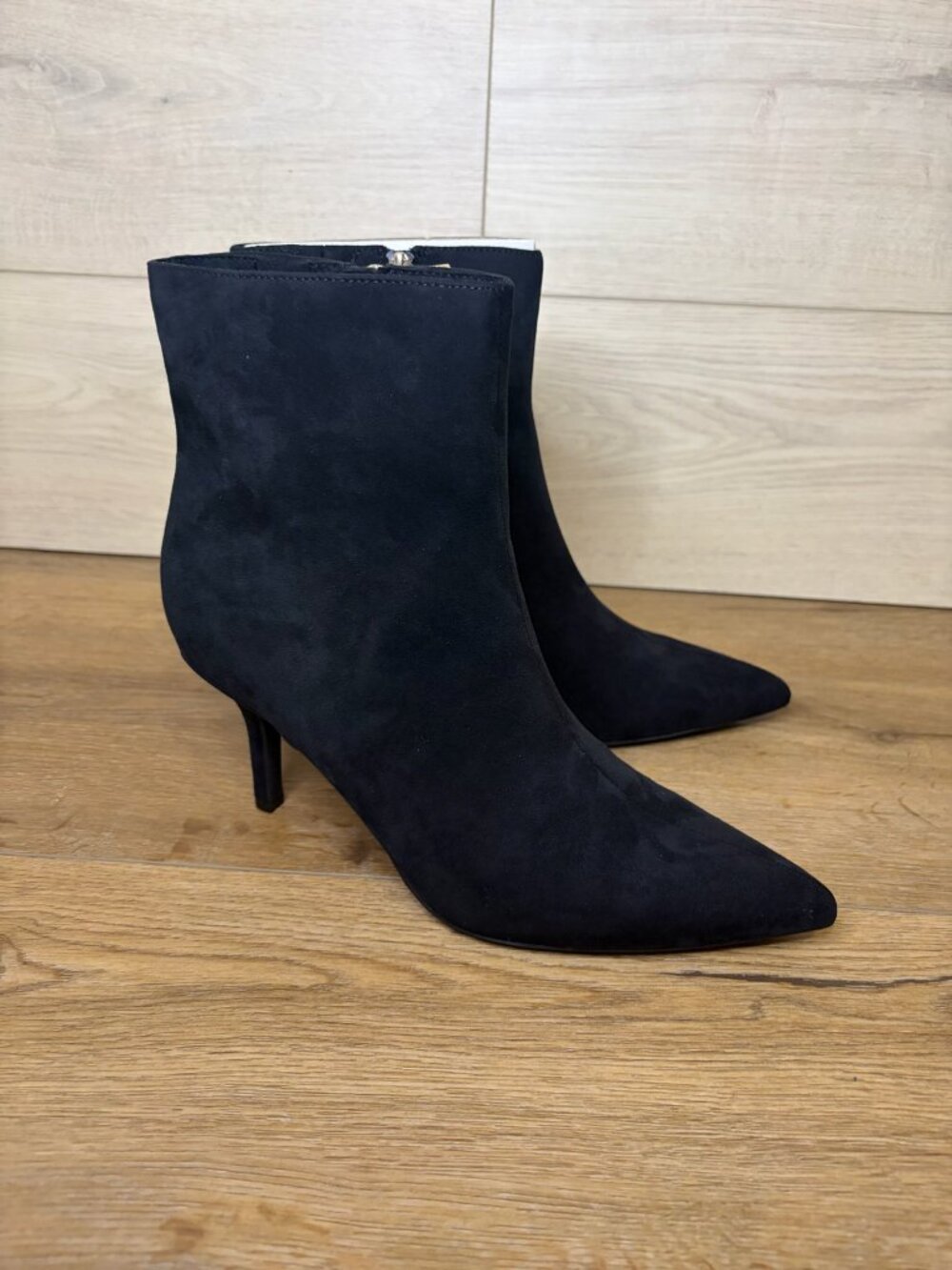 INC International Concepts Malenne Black Pointed Toe Ankle Bootie 9M